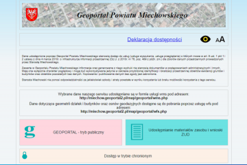 E-usługi w informacji przestrzennej Powiatu Miechowskiego